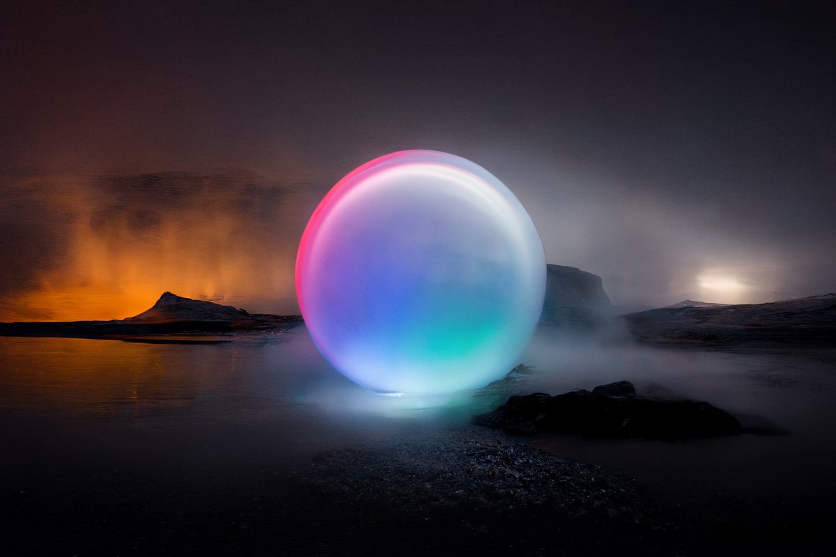 xpolar's tweet image. Orbs - Art exploration with #midjourney #MidjourneyAI