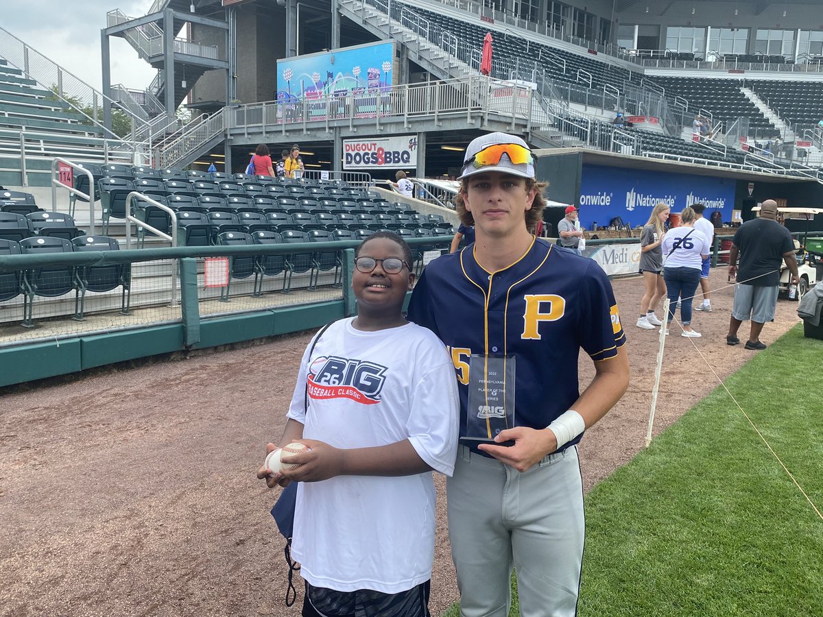 Christian Eby (@eby_sports) on Twitter photo Thomas Davenport (<a href="/herdbaseballchs/">Carlisle HS Baseball</a>) was awarded the series MVP after notching four hits in Pennsylvania’s series win.
Here, he poses for a picture with his buddy.
<a href="/Big26Baseball/">Big 26 Baseball Classic®</a> Thomas Davenport (<a href="/herdbaseballchs/">Carlisle HS Baseball</a>) was awarded the series MVP after notching four hits in Pennsylvania’s series win.
Here, he poses for a picture with his buddy.
<a href="/Big26Baseball/">Big 26 Baseball Classic®</a>