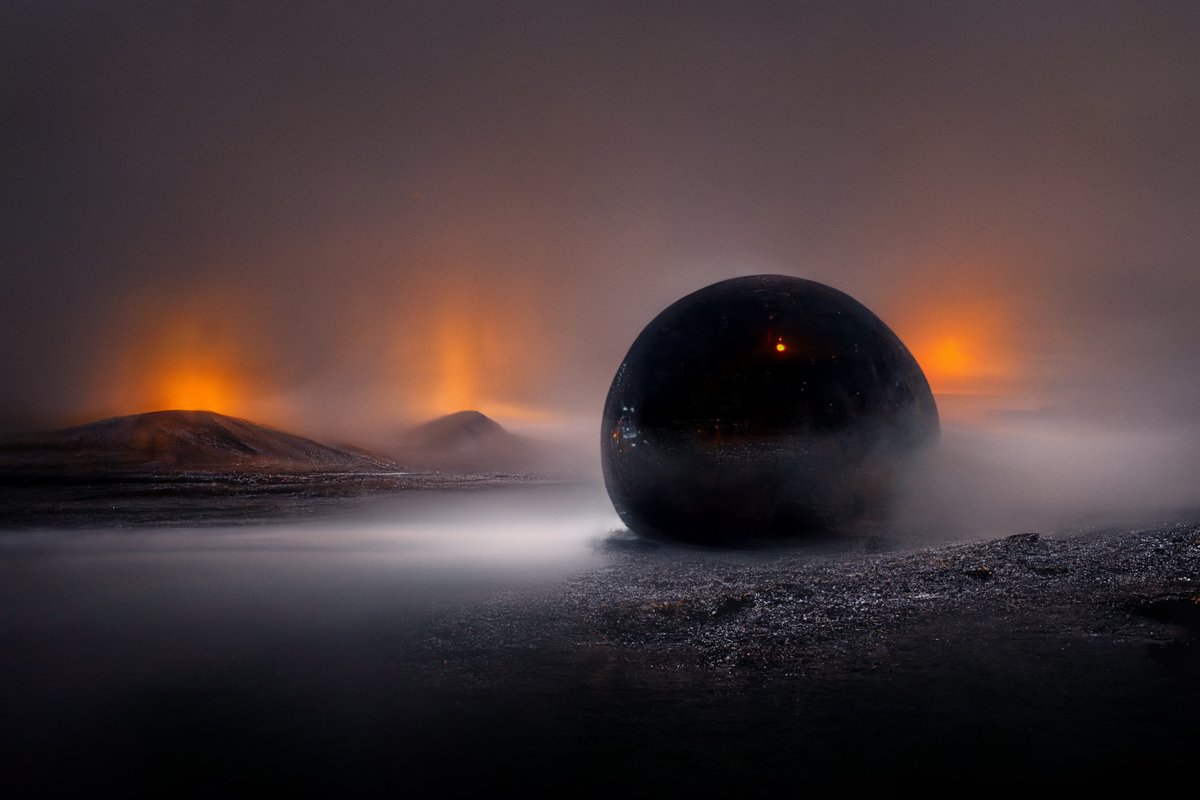 xpolar's tweet image. Orb - Art exploration with #midjourney #MidjourneyAI