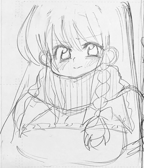 絵を描いてる合間にラフMZを描く 