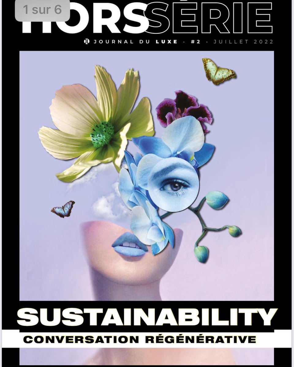 ElisabethLavill's tweet photo. #Bonnenouvelle #covids07 : mon interview sur le #footprint et le #brainprint des marques de #luxe est en bonne compagnie dans le #horsserie #conversationregenerative du @JournalduluxeFr 👍 Merci @AlexiaTronel 🙏 Numéro à acheter en ligne sur https://t.co/m2hgAUJz4M #bcorp https://t.co/yLoHO0zLaG