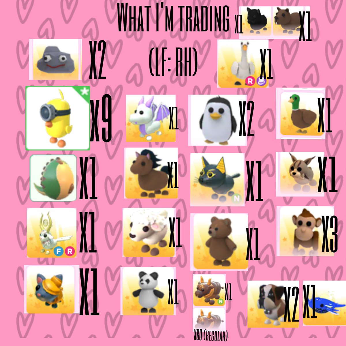gayshellbee's tweet photo. Trading these for rh (not rlly looking for dims) ngf, we could use a mm #royalhigh #rht #royalhightrading #adoptme #Adoptmetrade #royalehigh #crosstrade #mm https://t.co/Vi1szITpJG