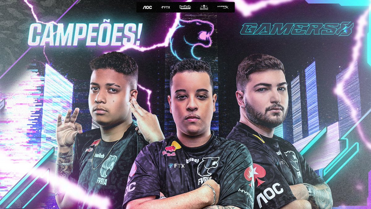 FURIA ARE ON TOP OF THE WORLD. 🏆🌎

WE ARE YOUR #GAMERS8 2022 CHAMPIONS!!!

🥇 <a href="/yanxnz/">yANXNZ^^</a> 
🥇 <a href="/caardrl/">.</a> 
🥇 <a href="/CaioTG1_/">CAiOTG1</a> 
🥇 <a href="/KingKairos_/">Kairos</a> 
🥇 <a href="/MateusSTL/">STL</a> 

#DIADEFURIA #FURIARL
