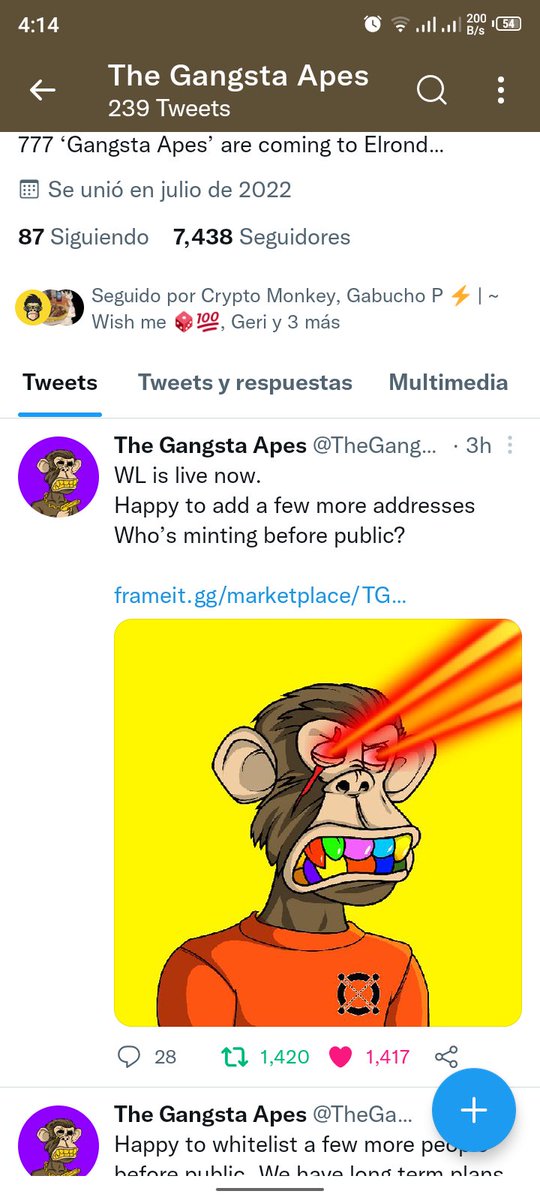 gimenez_isleny's tweet photo. @0xD0N0 @TheGangstaApes Done https://t.co/7ellSaqaUz