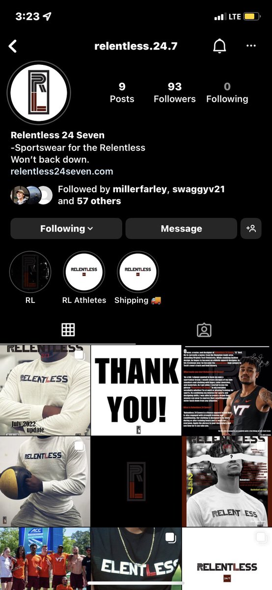 EjBell's tweet photo. Check out my clothing brand if you haven’t already!! Relentless 24 Seven https://t.co/YfRBUPb0hJ