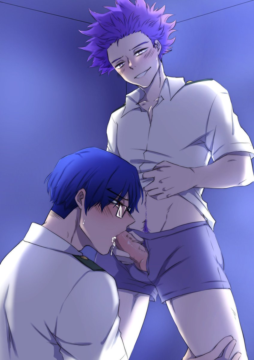 shiru_desu's tweet photo. 🔞 shiniida // for @Tayjin_writes’s fic “Black Magic” for the @ControlBang :) shinsou caught class rep red handed in his room 💜💙

(Fic linked below ⬇️) https://t.co/hLXAMCqytn