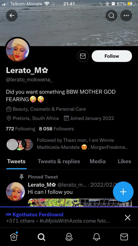 MbazimaThomason's tweet photo. Apparently this lady/Guy is using someone else’s pics to gain followers. #CatfishAccount https://t.co/iK6O4KcKJG