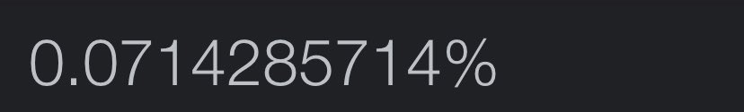 iamkilenem's tweet photo. There is a free NFT for the 1st person to figure out what this percentage is in reference to https://t.co/UpDxXEECuE