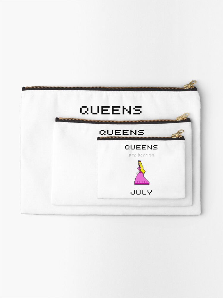 JohnZorok's tweet photo. #QueensareborninJuly #Zipper #Pouch for queens who are born in July!! 
Redbubble Link: https://t.co/zXj88eUT7f
  
#zipperpouch #july #queens #born #birthdaygift #pixelart #gift #newartist #johnzorok #redbubble #findyourthing https://t.co/bz1RgiOov0