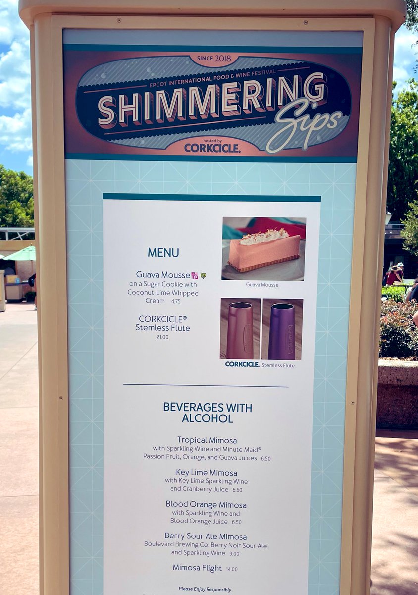 mouseclass's tweet photo. Prettiest treat goes to the Guava Mousse at Shimmering Sips!  (The guava flavor really comes through, but it’s VERY sweet!)

#TasteEpcot #disneyworld https://t.co/b819SnI1jc