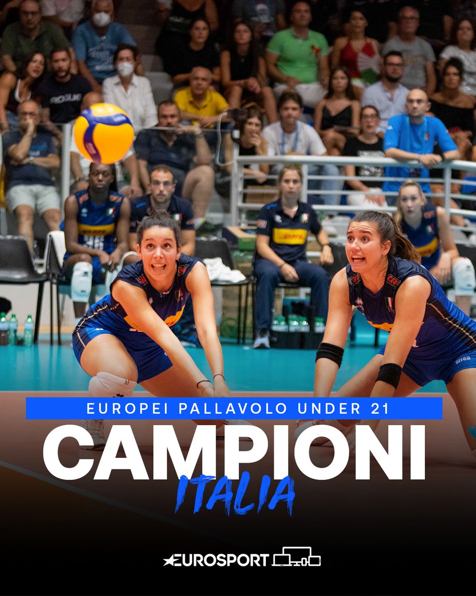 Eurosport_IT's tweet photo. CAMPIONESSE D'EUROPAAAAAAAAAAAA! 🏐🏆🇪🇺

Che rimonta per queste ragazze, che vanno sotto 2 volte con la Serbia, ma riescono a chiudere al 5° set! 👏💙🇮🇹

#EurosportVOLLEY | #Pallavolo | #EuroVolleyU21F | #ItalVolley | #Volleyball https://t.co/45fQjsQkbS