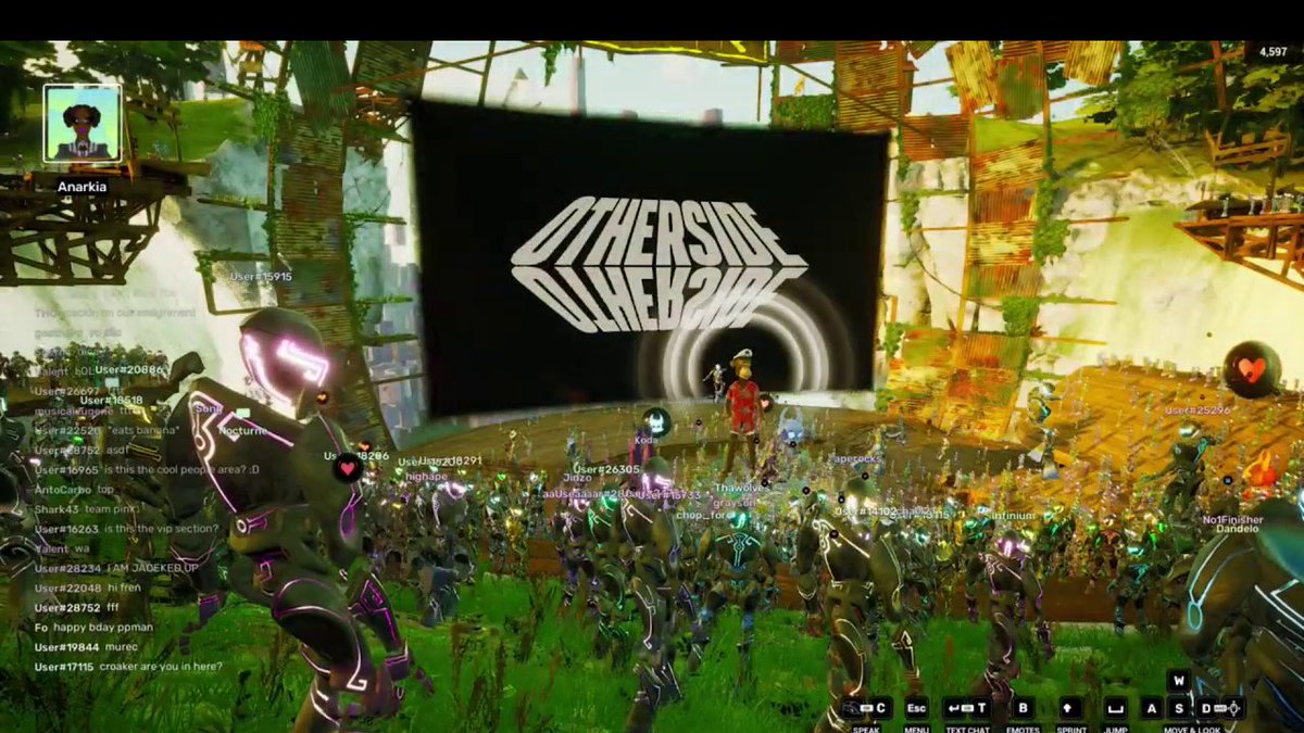 First Trip was just epic. So grateful I was there to experience it. My favorite part was when I randomly stumble across my friend <a href="/LabMax/">Lab Max 🦆</a> who was emoting his Ape at the exact moment I was running by. Small world 🥰 (sorry pixelated shots, I was using 4G hotspot 😅) <a href="/OthersideMeta/">Othersidemeta</a>