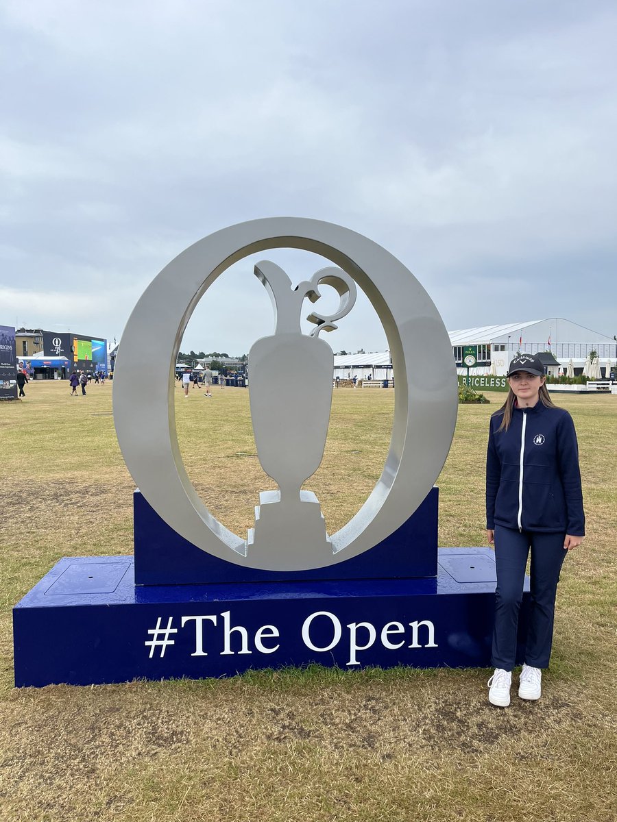 MollyGibbs2007's tweet photo. The 150th Open ❤️
First ever @TheOpen experience and lets say it’s one I will never forget ⛳️🏴󠁧󠁢󠁳󠁣󠁴󠁿❤️
@TheHomeofGolf @Caranjos1951 ❤️ https://t.co/zqZ3NMSp0U