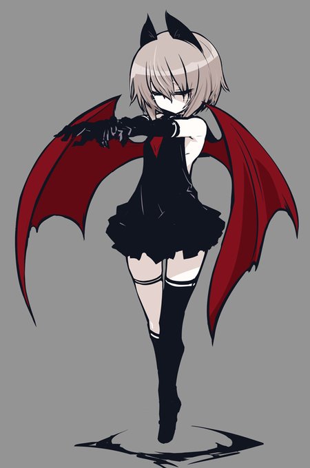 作業が捗らないアンニュイな夜はたまには自分のキャラを描いてみる 