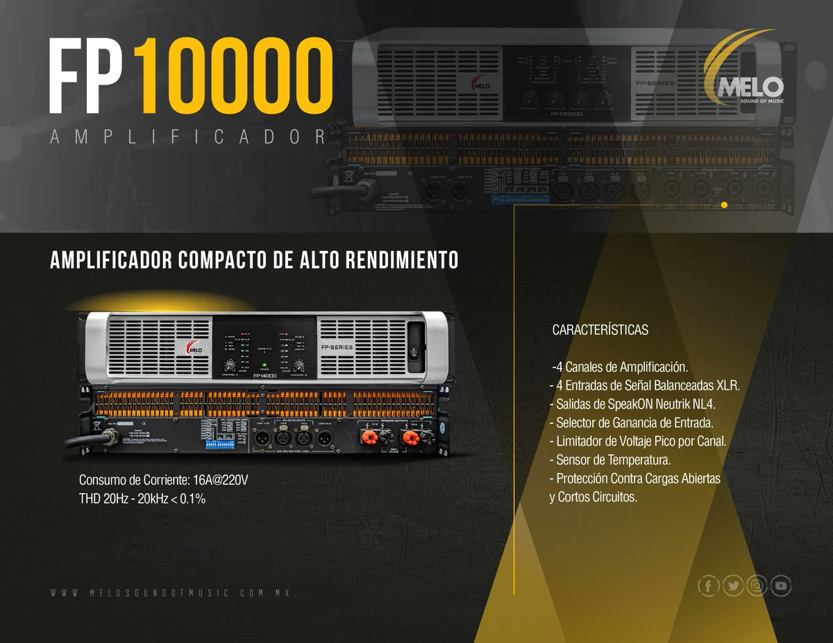 Melo_SoundofM's tweet photo. #FP10000 Amplificador profesional y de ¡alto rendimiento!
¿Ya conoces su enorme potencial?
Conoce más en: 👉 https://t.co/WeIhPOxR4n https://t.co/Bi8cSFjOG1