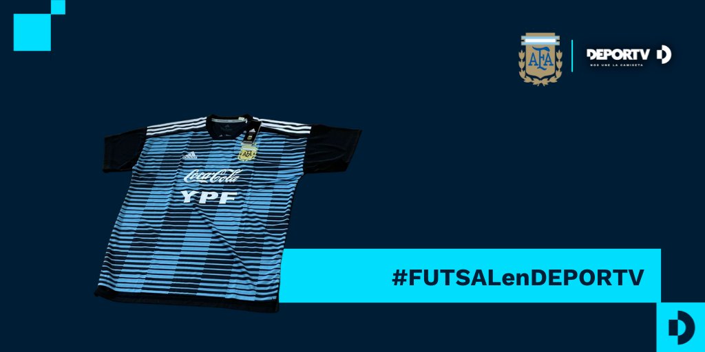 SORTEO. Además de acompañar a los campeones de América, podés ganarte esta remera de entrenamiento de <a href="/Argentina/">🇦🇷 Selección Argentina ⭐⭐⭐</a>.

¿Cómo? Nos seguís + RT a este tuit + #FUTSALenDEPORTV y ¡YA! 

Se va al final del partido.