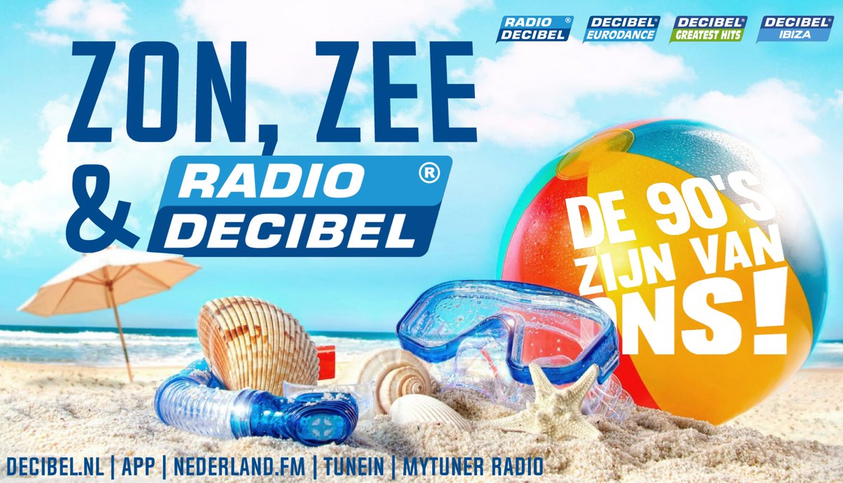 Jij op vakantie? Decibel op vakantie!
Neem ons mee en zet 'm aan.
Wereldwijd via decibel.nl of de Decibel  app. 

Zon, Zee &amp; Decibel  Altijd en overal! Fijne vakantie.

#vakantie #Radio #zomer