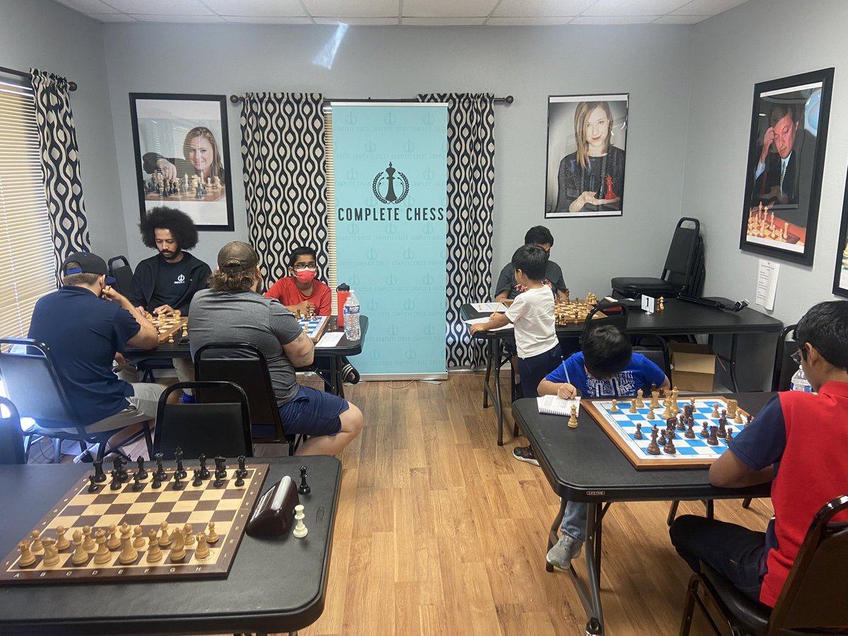 completechess's tweet photo. Nothing better to start a Sunday afternoon than some rated chess games! #SanAntonioChess #CompleteChess #Chess https://t.co/7Whb6rqph3