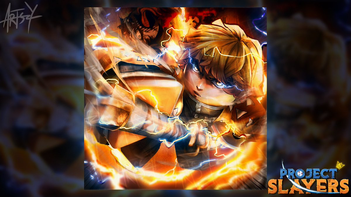 ArtszyGFX's tweet photo. ZENITSU⚡️

Check out my new Icon for Project Slayers!

Project Slayers is returning SOON... I stayed up all night to finish this so lmk what you think!🔥

Commissioned by: @PolarUi 

Likes and Retweets appreciated❤️
#Roblox #RobloxGFX #RobloxDev #robloxart https://t.co/P4rScymtfY