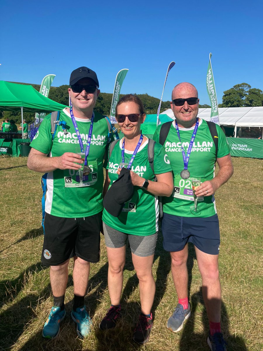 mrsjo_king's tweet photo. Although a week ago, a sincere thank you to everyone that donated and supported. It was very hot, the views were amazing, the sand dunes were hideous but a pint at mile 20 saved the day. We raised £2k in memory of our mum and dad #macmillan #mightyhikes https://t.co/sgfBbarxCY