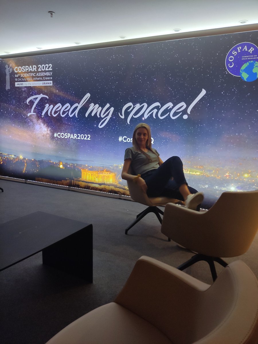 #COSPAR2022 is on! After a long, but joyful 2nd day, full of science, excitement & wonderful people around, i needed my space!😁 Visit the lounge area at #MAICC & share your relaxing moments!Let's enjoy this amazing Assembly to the fullest! Proud member of #afeameetings #CosparHQ