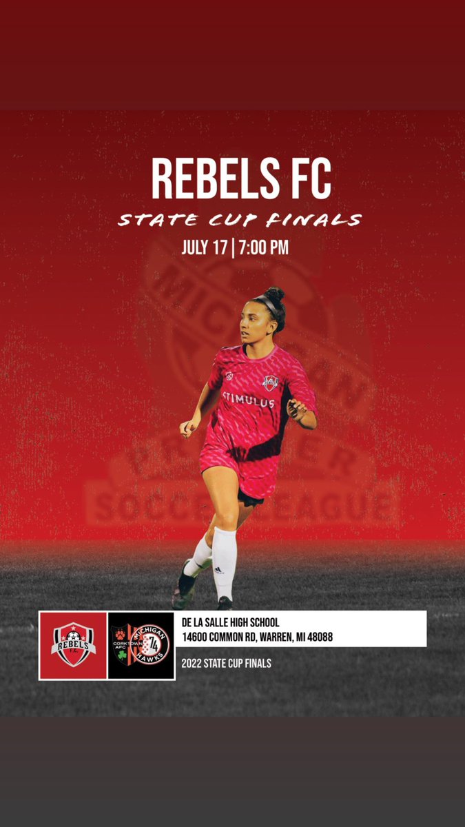 Round 2 tonight State cup finals. July 21st Rd3 for league cup finals