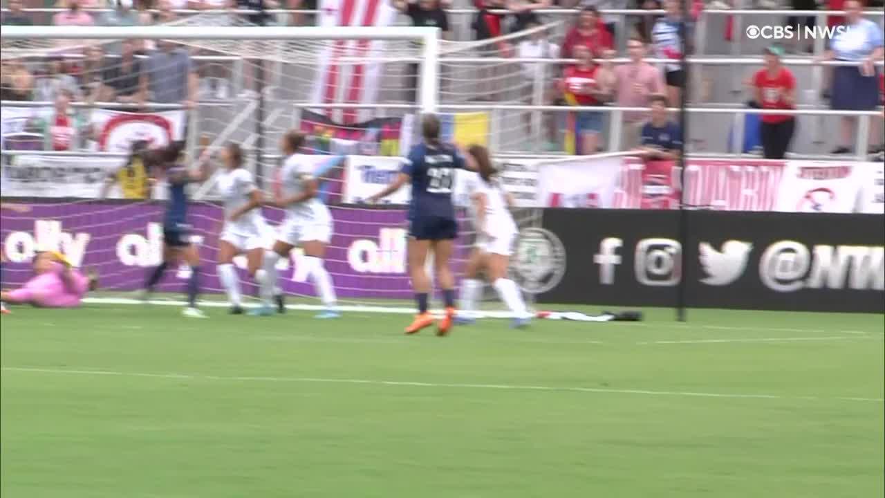 The @WashSpirit were THAT close to opening the scoring. 🤯”