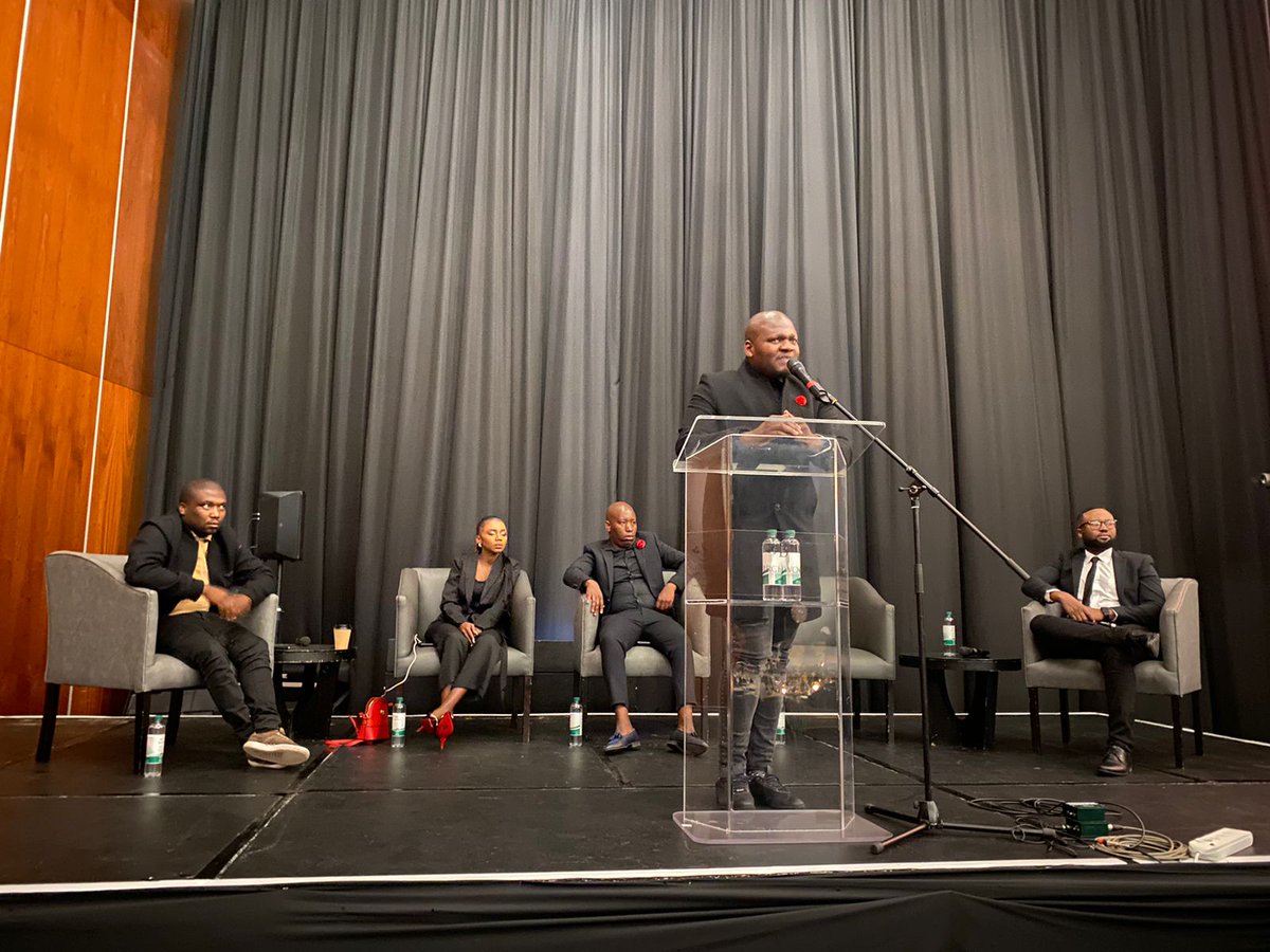 EFFYouthCommand's tweet photo. EFFSC Secretary General Cmsr Muzi Khoza at the 4th NSA Gala Dinner #RoadTo4thNSA
@EFFSouthAfrica https://t.co/6E0eQDat20