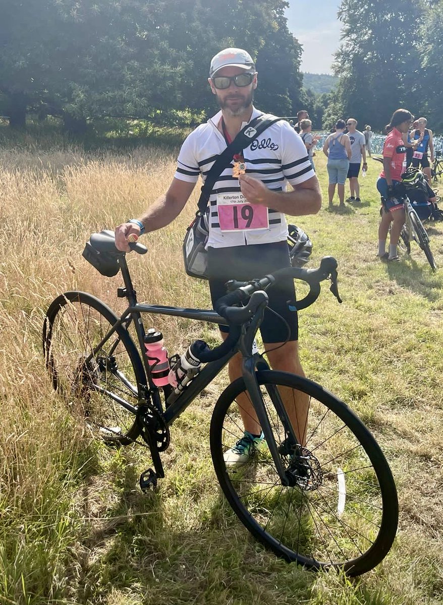 First ever duathlon today, 34th overall and 11th in age category! Happy with the result. Very warm out there! 🥵 #triathlon #duathalon #run #cycle