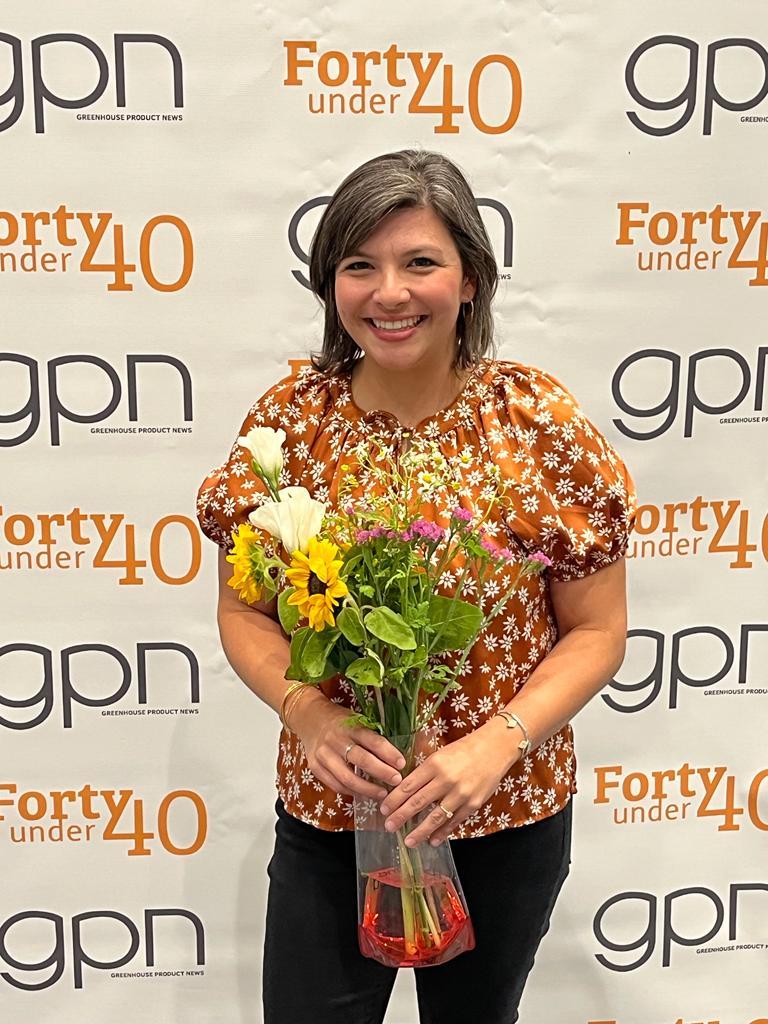BASFPlants_us's tweet photo. Congratulations to Emma Lookabaugh, PhD for being awarded as part of the GPN's Forty Under 40 Class of 2022! https://t.co/mWg2CuRLji