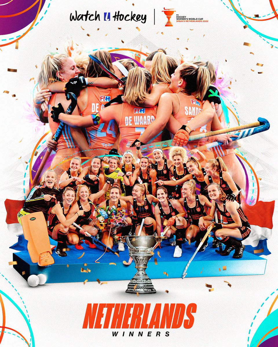 The difference between a team and 11 individuals

Congratulations <a href="/oranjehockey/">OranjeHockey 🇳🇱</a> 

1974 🏆 1978 🏆 1983 🏆 1986 🏆 1990 🏆 2006 🏆 2014 🏆 2018 🏆 2022 🏆
