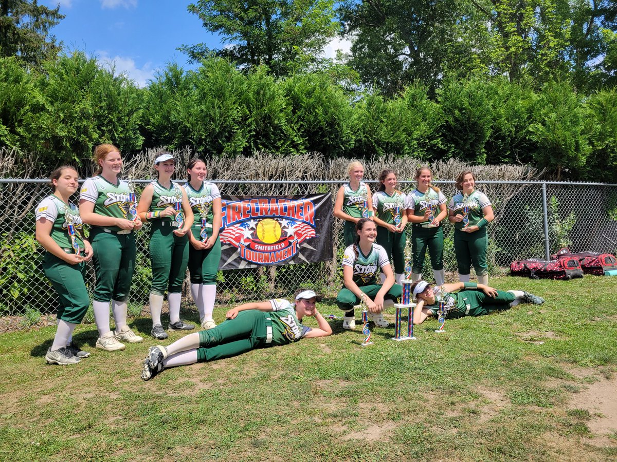 14u RI Storm Firecracker tournament winners! 5 innings, 84 P, 53 TS, 5 SO, 4 h, 1 R #StormeonStorm <a href="/usasoftballri/">USA Softball Of RI</a> <a href="/IHartFastpitch/">I❤️Fastpitch</a> <a href="/ExtraInningSB/">EXTRA INNING SOFTBALL</a>