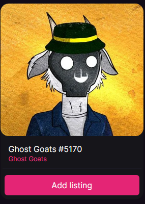MrMorvanr's tweet photo. #GhostGoats
@GhostGoatsNFT https://t.co/VYIwuJynVb