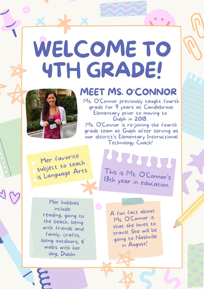 Gator Staff Spotlight!🌟🐊

This week’s staff member is Ms. O’Connor! We are so excited to welcome Ms. O’Connor back to the fourth grade team at Gulph Elementary! 💻🐶✈️🏝<a href="/gulphedugator/">Mr.Dickerson</a> <a href="/coconnorUMASD/">Courtney O’Connor</a>