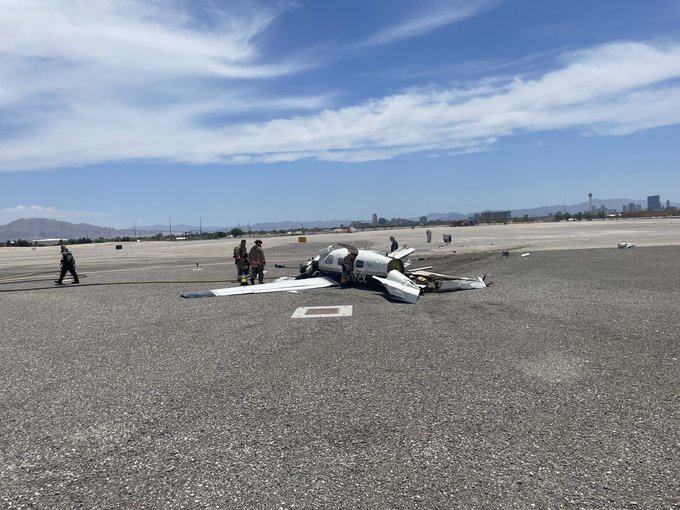 4 dead after two planes collide at North Las Vegas Airport - CBS News