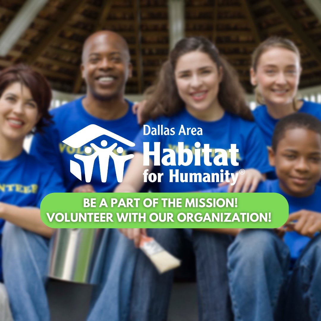 Dallas Habitat for Humanity on Twitter "Volunteering is an easy way to get to know those within