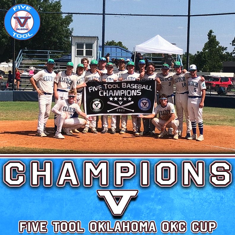 🏆Champions🏆

Congrats to @ClutchAcademyKC 17U Compliment on winning the 17U American Championship of the <a href="/FiveTool/">Five Tool Baseball</a> Oklahoma OKC Cup series. 

#WatchEm