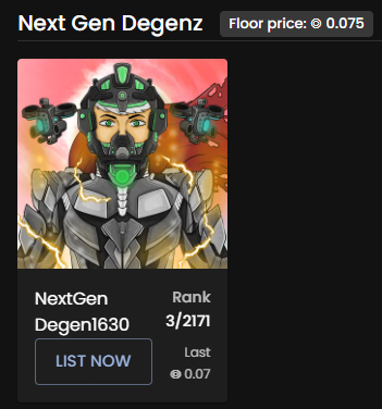 RealBlack_Mask's tweet photo. @NextGenDegenz #Degenmint #SolanaNFT 
Art too clean, had to cop one👀 https://t.co/6MSMiesB0y