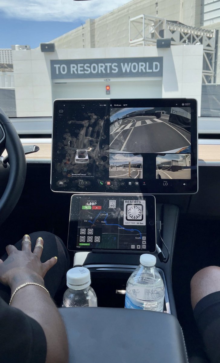 The Resort World loop is long and better. 

PSA: no free rides anymore. You either need to be attending an event at the convention or transiting on Monorail or buy a ticket at Resort World. 

P.S. Yes, don’t get me started on the fingerprints 🤮 

 #BoringCompany #LasVegas