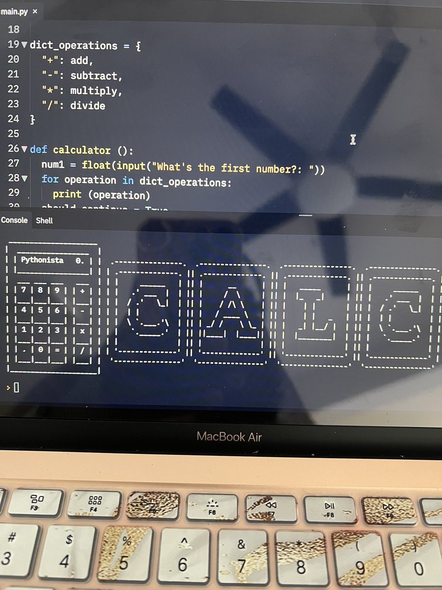 francaroz's tweet photo. Day 10 complete! Looking forward to the Capstone project🤥 #100DaysofCode #CodeNewbies #Python #WomenWhoCode https://t.co/AKUFWaBywc