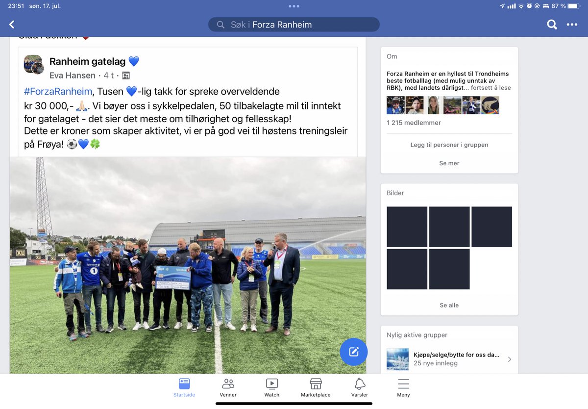 wenjachr's tweet photo. Fantastisk! Hele 30.000kr som ble samlet inn i denne aksjonen totalt ble overrakt Ranheims gatelag i dag under kampen Ranheim-Sogndal. #gatelag #skaperdrømmersammen #forzaanheim #respekt https://t.co/PJ3P1h5z9T
