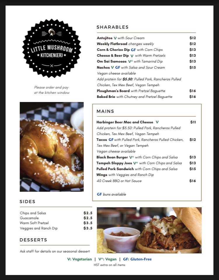 New menu from <a href="/CateringFungi/">LittleMushroom</a>   Check it out! descendantsbeer.com/pages/brewery-…. #kwawesome #kitchener #LittleMushroom