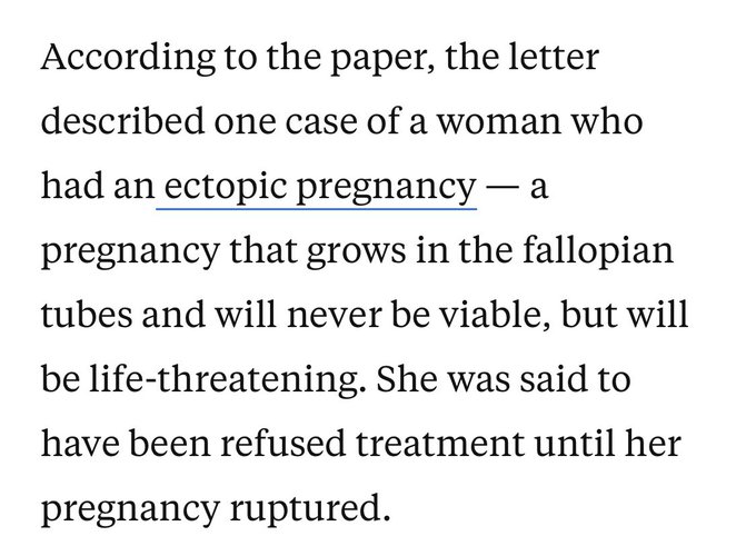 My dad &ldquo;no woman will be refused treatment for ectopic pregnancy. That&rsquo;s insane. Not one!&rdquo;  One month<a href="/tag/mvsales"class="tags"><span>#mvsales</span></a>