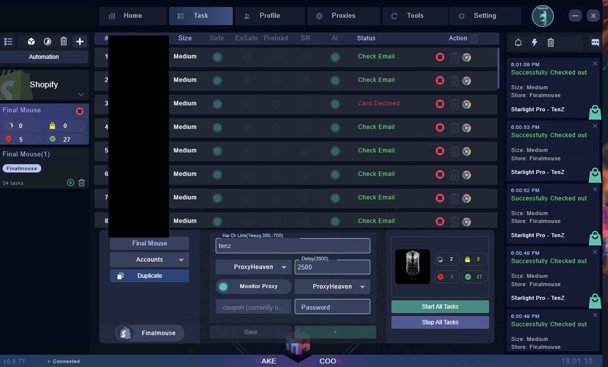 adicooks's tweet image. Thank You
@MEKRobotics 
@ProxyHeavenio 
@galaxygmails 
All ACO.