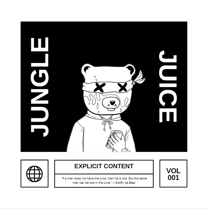 JUNGLEJUICENFT's tweet photo. Just got off the phone with [redacted] and he said he’s tired of giving music industry leeches a cut from every album sale. I told him Jungle Juice could help. 

Puff, puff.
-Spliffy

#musicnft #nftmusic #SolanaSummer https://t.co/G13wWr8MVZ