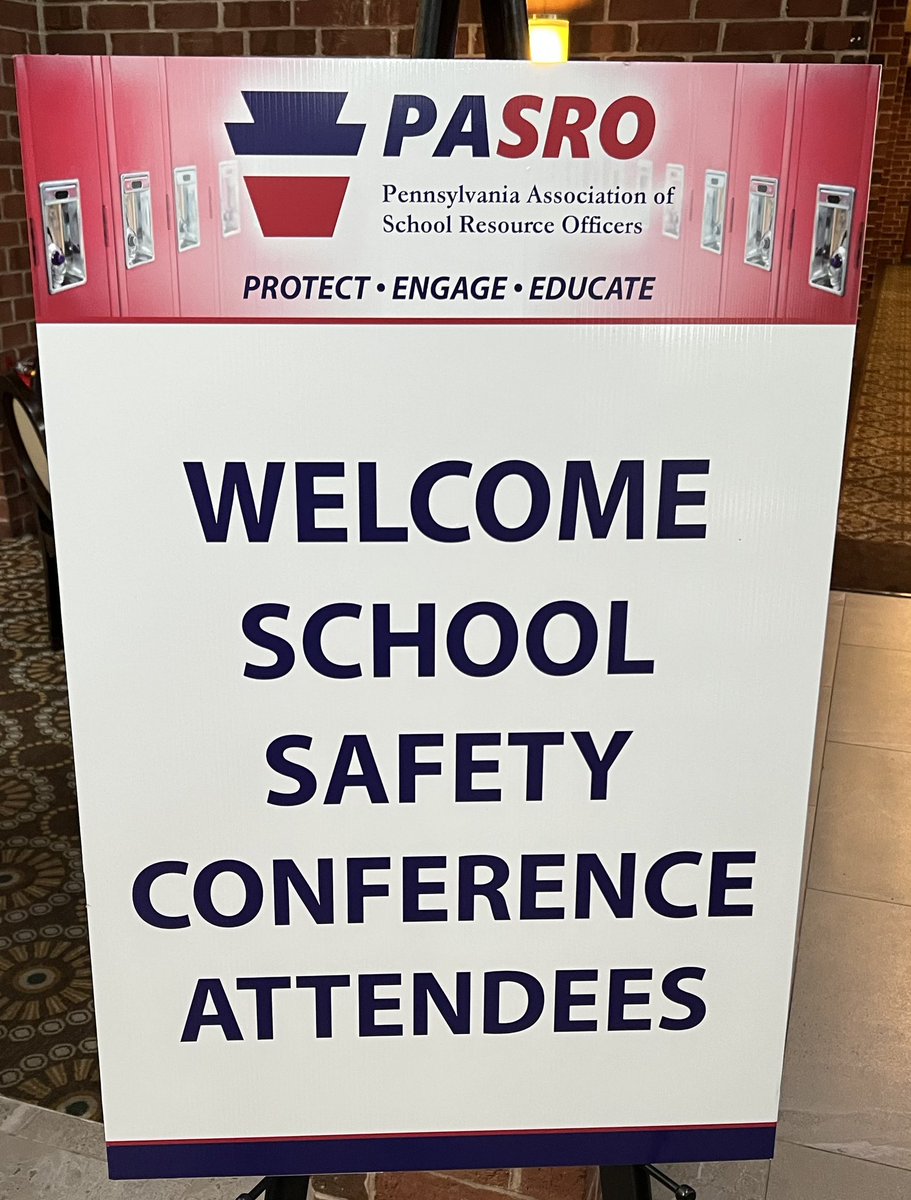 PASRO_Info's tweet photo. All set up and ready for tomorrow’s kick off of the 2022 School Safety Conference! @NASRO_Info @AIU_SafetyDIR @TEAMDUI @SADDnation https://t.co/TdISPbr3QY