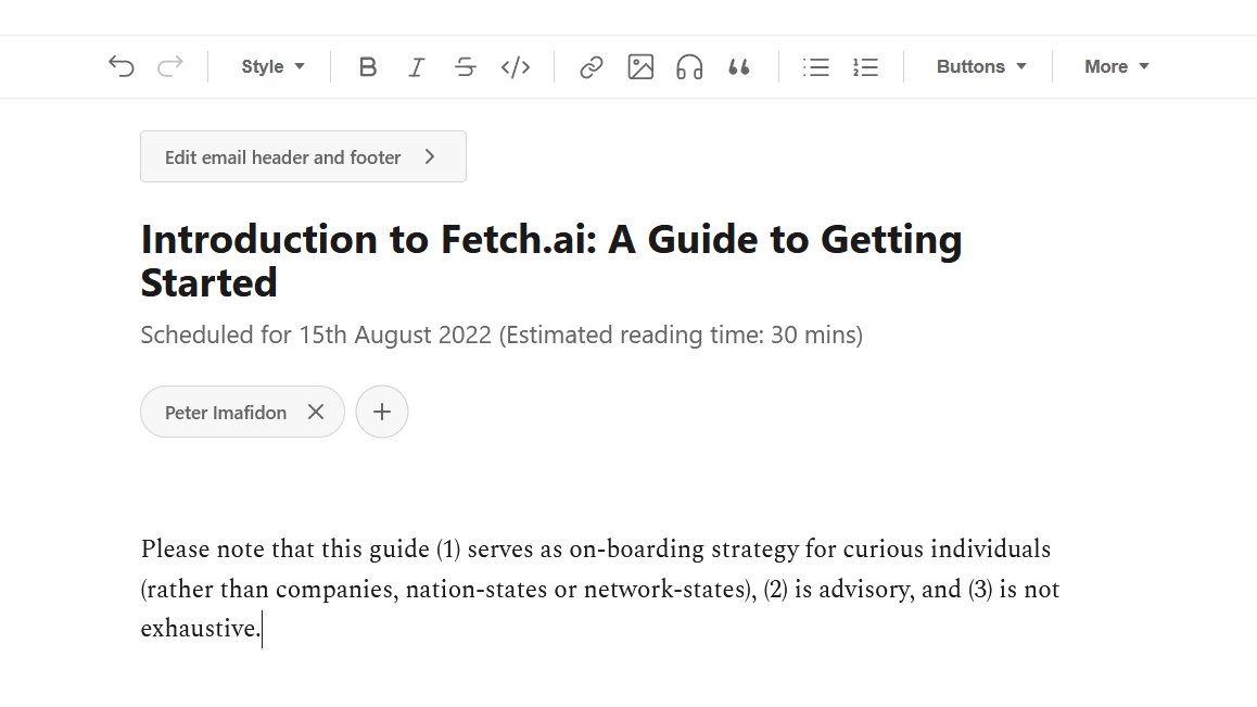 PeterOImafidon's tweet photo. Today is a great day.
Why? Because I am starting a new blog post on how Fetch-curious individuals can get started on Fetch.
And why does that matter? Because in the end, its all about adoption and continual usage.
#TheAEAExplorer #FET #GettingStarted https://t.co/CA8QlhU9Ix