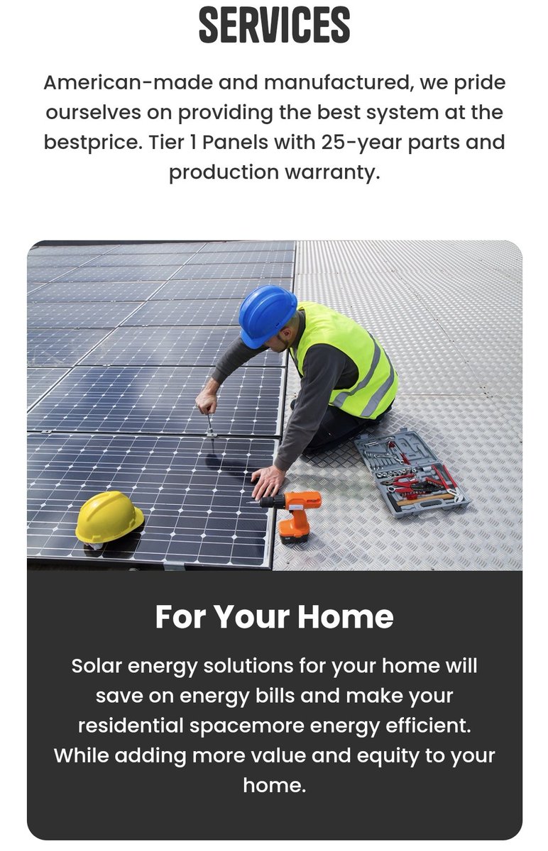 REAPER2021cary's tweet photo. https://t.co/iifNsoq0cv  Get your free consultation , and see what Solar can do for you, your business in saving $ and adding value to them. 
@chaseacecoleman #Solar #SolarSystem #Enhance @EnhanceToken https://t.co/4x4s0qpPHr