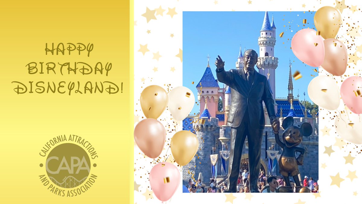 One man with a dream to make wishes come true for millions. Happy 67th birthday @disneyland!