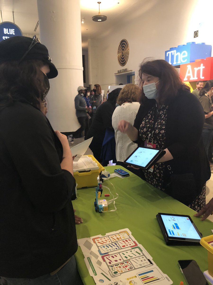 Headed home from <a href="/csteachersorg/">CS Teachers Association (CSTA)</a> and reflecting on last night’s awesome event.  Thank you #CSTA2022.  Alsi got to advocate for accessibility (A11Y) with the Lego Spike kit and the <a href="/LEGO_Education/">LEGO Education</a>  reps.  #DOT5UDOGS did Quorum Lego Robotics with <a href="/firstlegoleague/">FIRST LEGO League</a> via the EV3 kit.